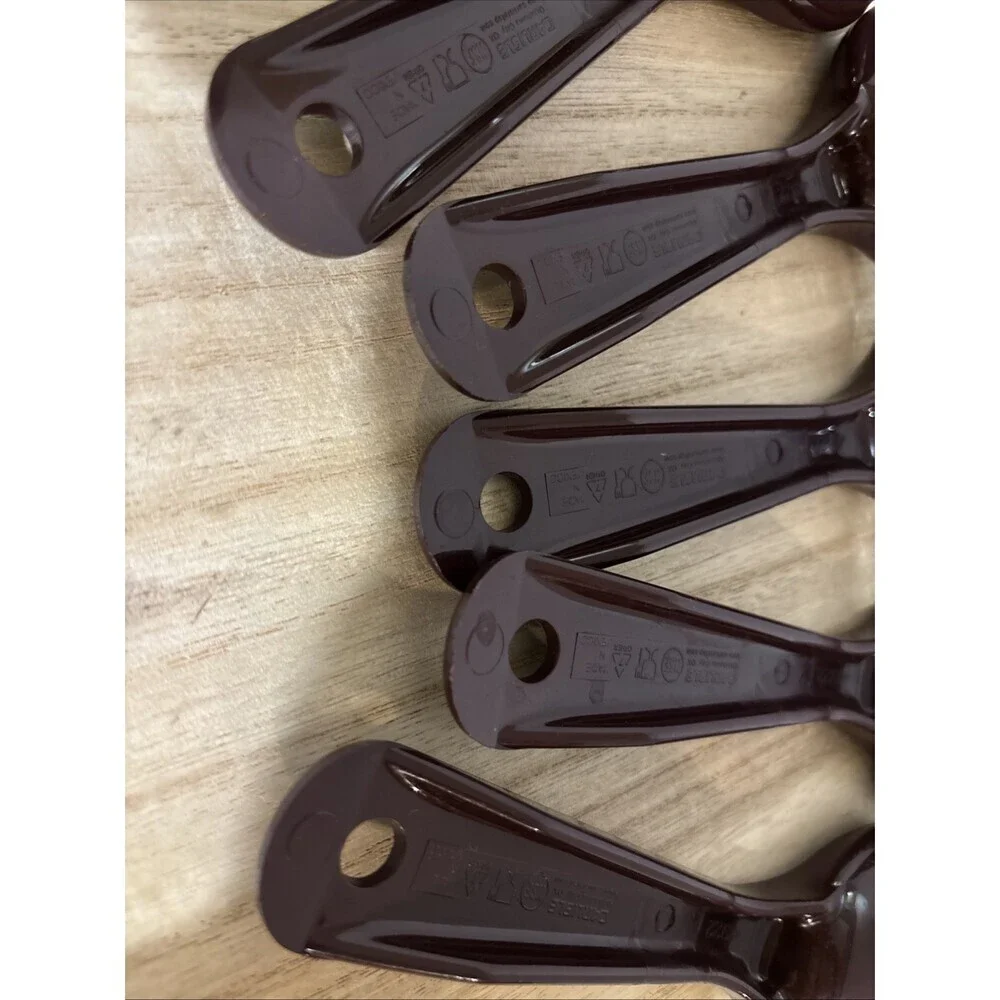Lot of 5 Carlisle 492201 Measure Miser 1.5 Oz. Portion Control Spoon 44ml Brown